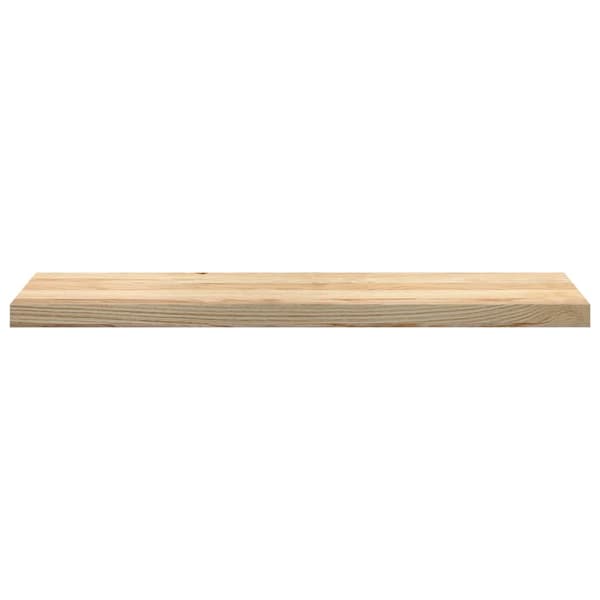 vidaXL Trappsteg, 2 st. obehandlade, 100x25x2 cm massiv ek