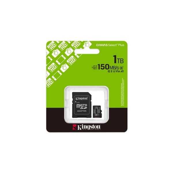 KINGSTON microSDXC 1 Tt Canvas Select Plus 3 ADP