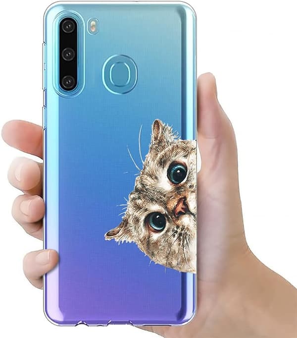 ETUI TIL SAMSUNG GALAXY S21 TRANSPARENT KATTEHOVED