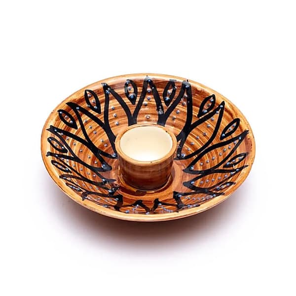 Keramisk holder til Palo Santo - brun