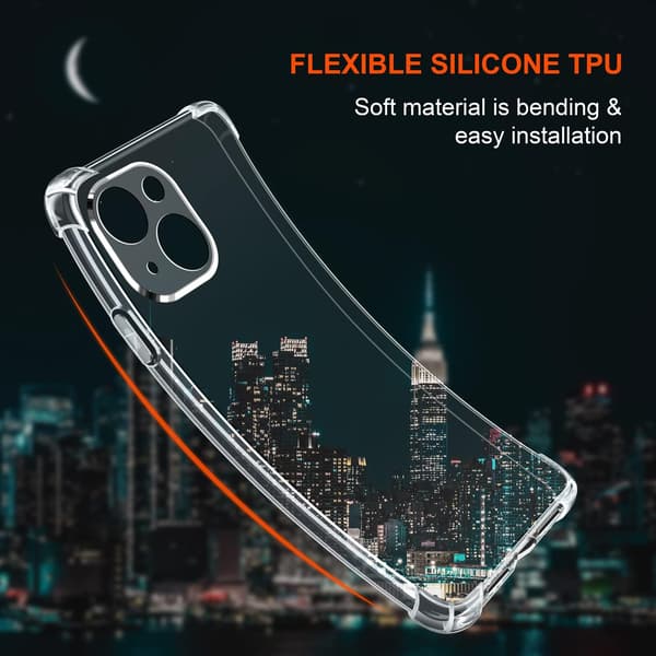 APPLE IPHONE 14 PLUS SILIKONSKAL + 2x HÄRDAT GLAS A2886 A2632