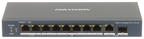 POE-SWITCH DS-3E0510HP-E 8-PORTS SFP Hikvision