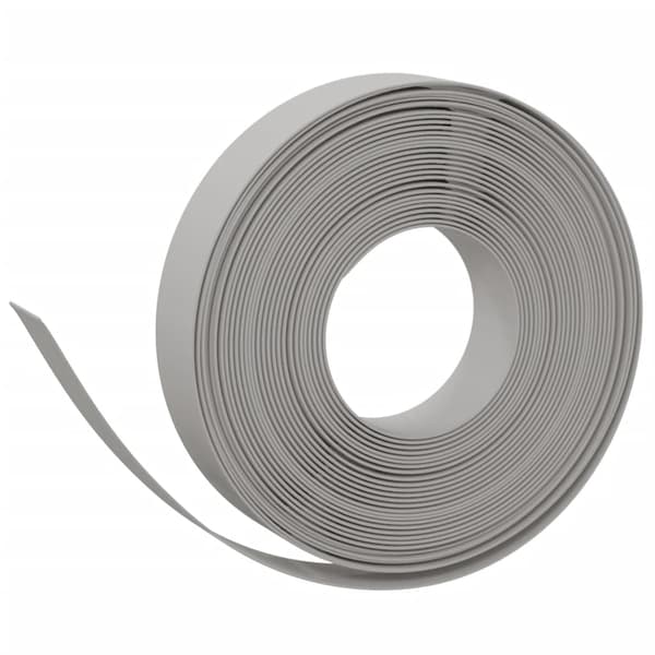 vidaXL Trädgårdskant, Grå, 10 m, 10 cm, Polyeten