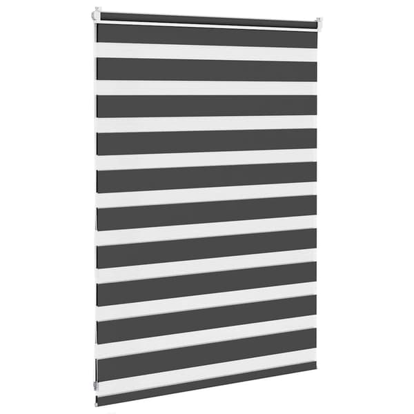 vidaXL Zebragardin, svart, tygbredd 110,9 cm, polyester