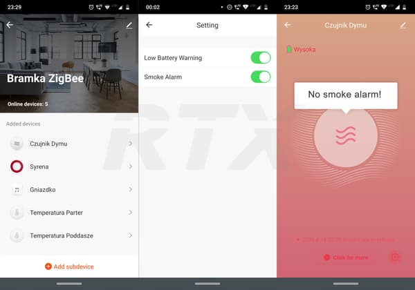 TUYA Smart ZigBee Rökdetektor Sensor