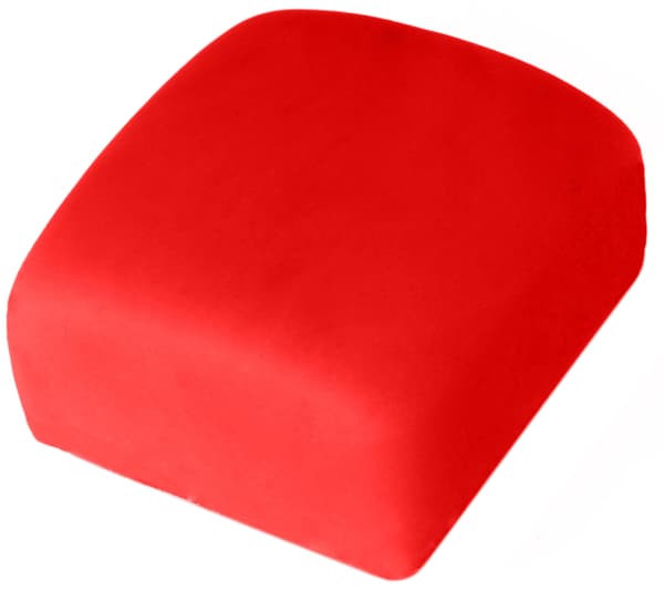Rød plastikglasur 250 g 1 pakke.