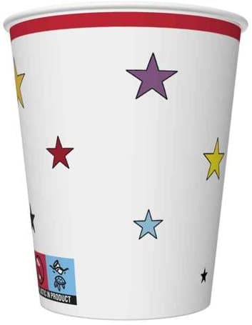 Papkrus Stjerner Fødselsdag 250ml 8 stk.