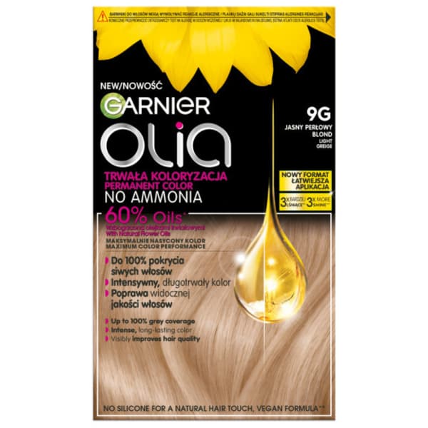 Garnier Olia Permanent Hårfarve 9G Lys Perleblond