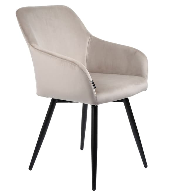 ESMO polstret drejestol, beige velour