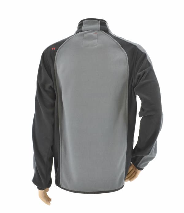 AWTOOLS Fleece-collegepaita T1 harmaa musta S