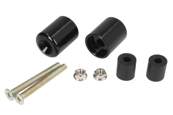 Sorte Styrender V-dele M6x60 til Kawasaki KLE/ZR 1991-2007
