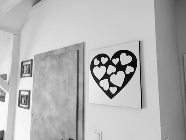Stort hjerte til væggen - TraffiHeart Premium