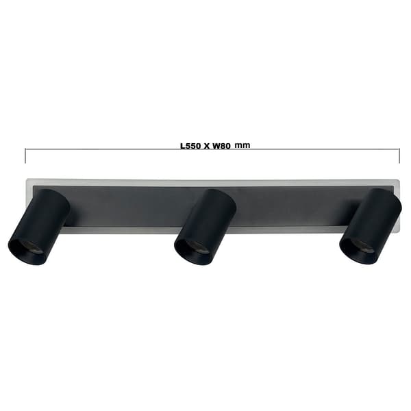 PARMA LED-PANDELAMPE SORT LYS PRESTIGE LP-0612/3WS BK