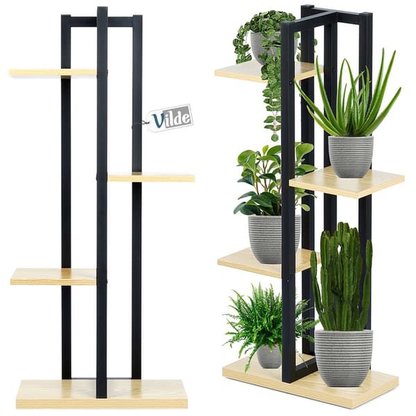 Metal blomsterstand 4-niveau 93 cm