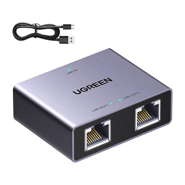 Ugreen NW301 Ethernet-jakajan sovitin (1x2)