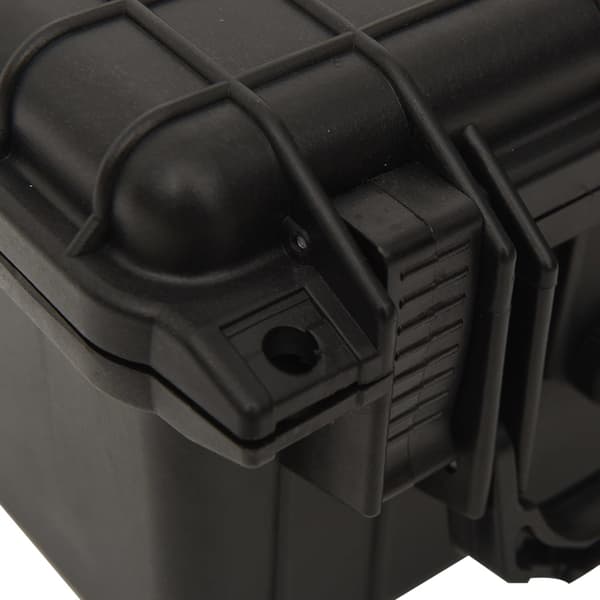 vidaXL flightcase, sort, 27x25x18 cm, PP