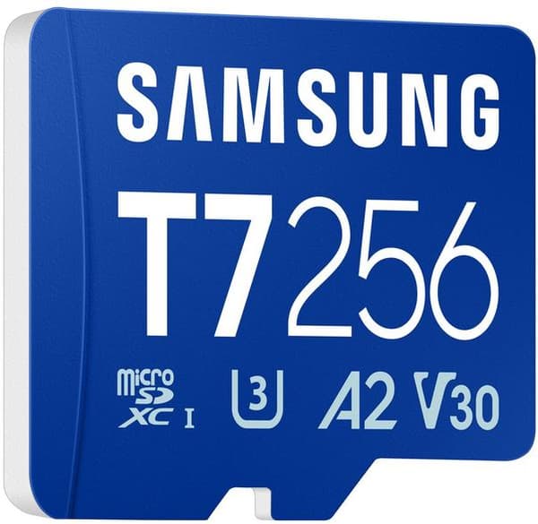 SAMSUNG T7 microSDXC UHS-I 256 GB blått minneskort