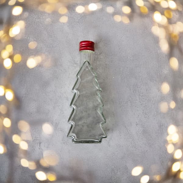 10x JULFLASKOR JULGRAN 250 ml FÖR LIKÖR PRESENT VIN 250 ml