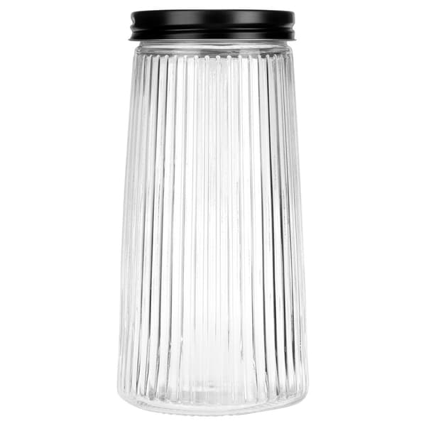 Glasbehållare för torrvaror med lock 1,4 l