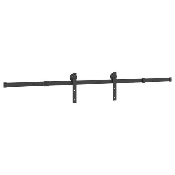 vidaXL monteringssystem til skydedør, 200 cm, stål, sort