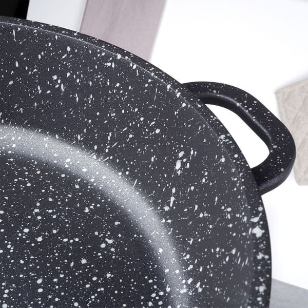 Granitpande med glaslåg GRANDE 28 cm