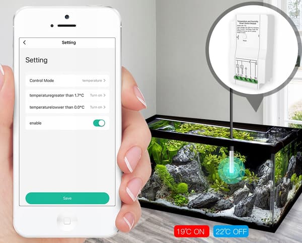 TUYA WiFi extern temperatursensor termostat