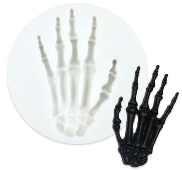 Silikoneform SKELET HÅND HALLOWEEN Dekoration