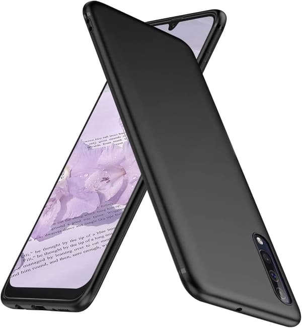 SORT SILIKONEETUIS TIL SAMSUNG GALAXY A50