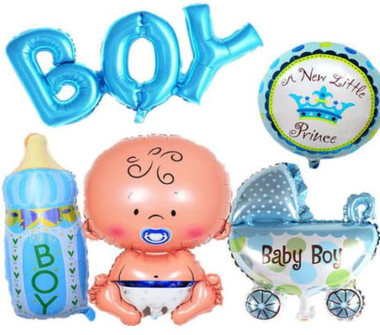 Babyshower-poikaiset ilmapallot 1 sarja