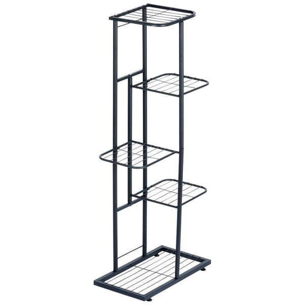 Blomsterstand metal sort 5-niveauer 96 cm