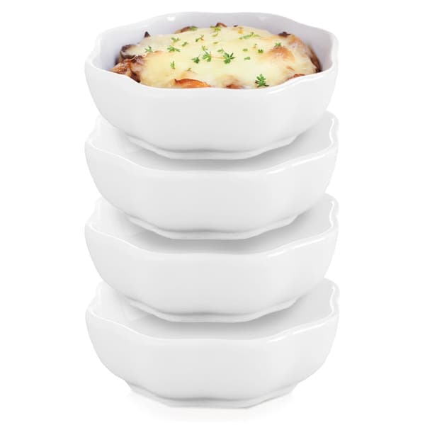 Porslinsskålar för snacks, 7,5 cm, 50 ml, 4 st