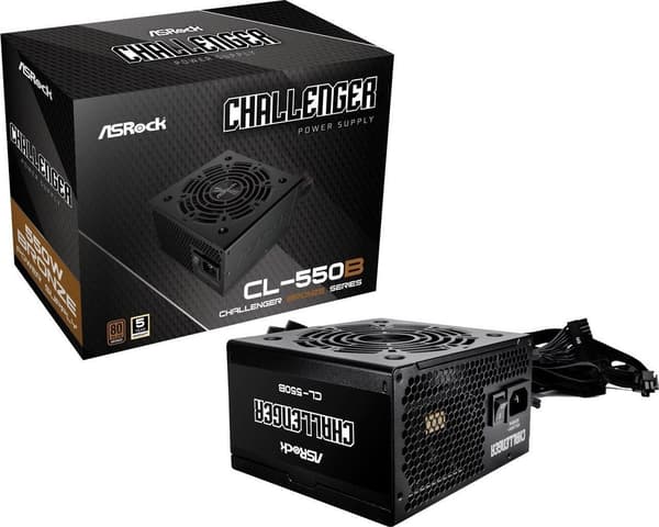 ASRock CHALLENGER 550W 80 Plus Bronze -virtalähde