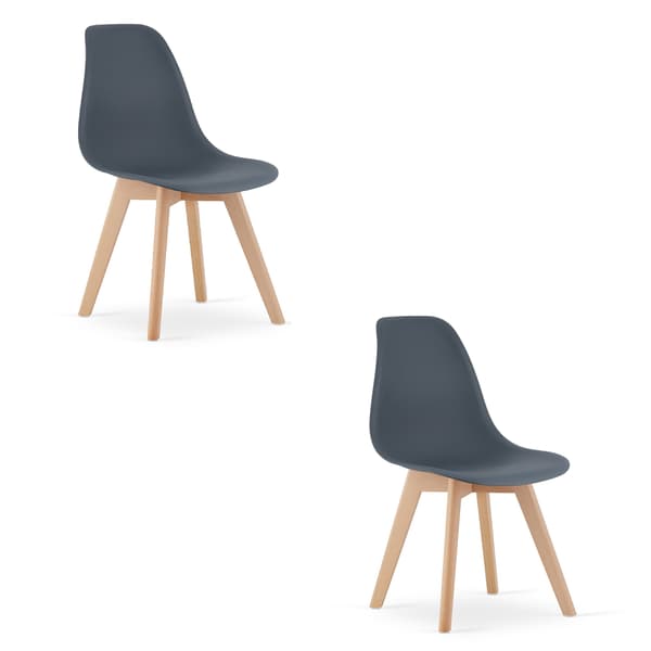 KITO stol - mörk skiffer x 2