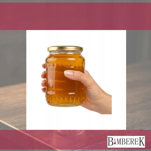 8x 720ml glaskrukker til marmelade, honning, syltetøj, agurker, svampe