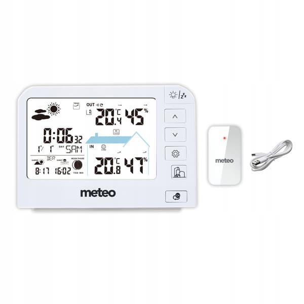 METEO SP204 VEJRSTATION HYGROMETER UDENDØRSSENSOR DCF