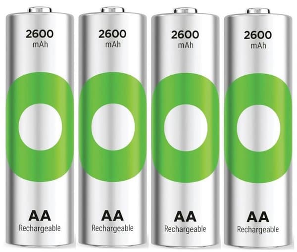 GP ReCyko AA 2600mAh paristot 4 kpl.