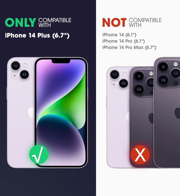 ETUI TIL APPLE IPHONE 14 PLUS SILICIUM TRANSPARENT FORSTÆRKET A2886 A2632