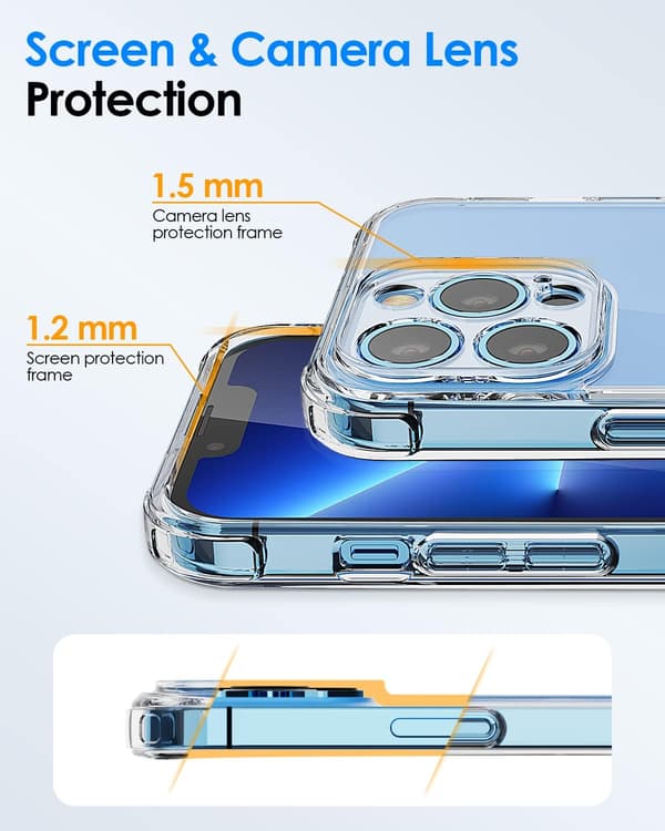 APPLE IPHONE 13 PRO SILIKONE ETUI FORSTÆRKET MED KAMERABESKYTTELSE A2483