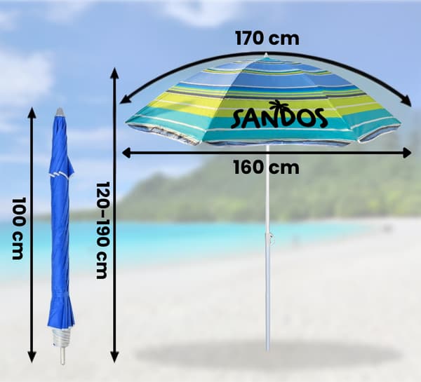 Strandparasol - striber