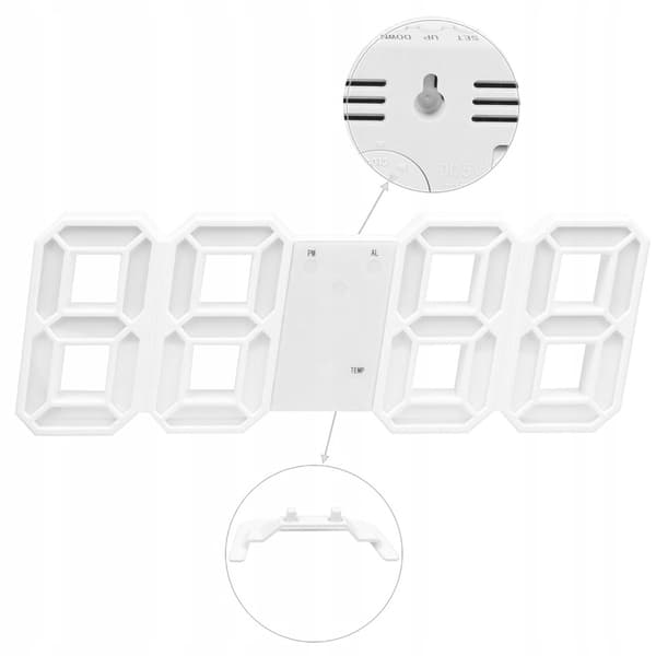 Väckarklocka med LED-termometer - DAC5