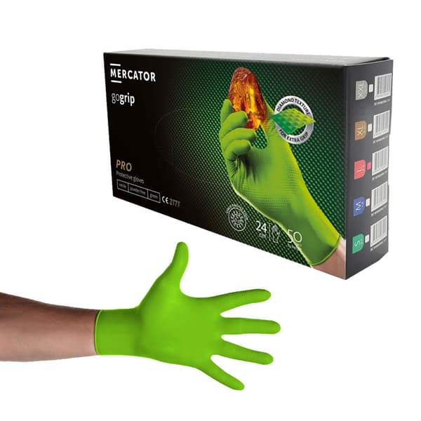 Mercator Gogrip grønne XL nitrilhandsker 50 stk.