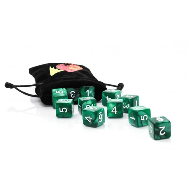 1,6 cm RPG Wetlands D6 sekssidede terninger