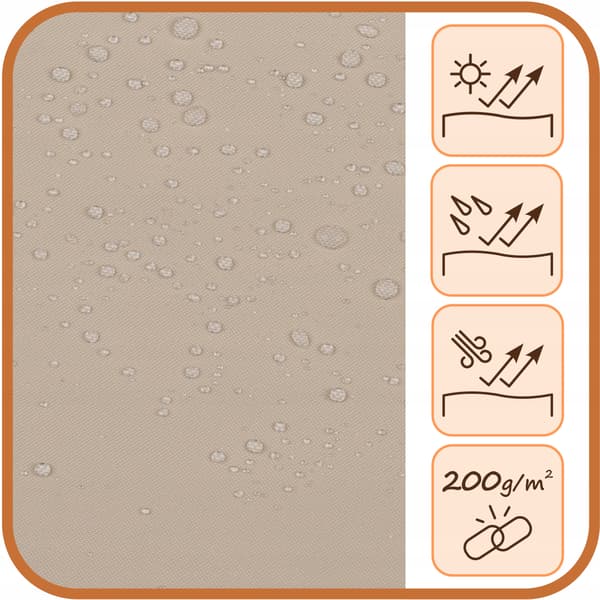Terassiverho T 155x170 vaalea beige