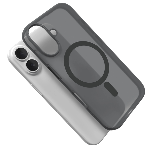 Puro Daylight MagSafe Silikonskal till iPhone 16 Plus – Svart