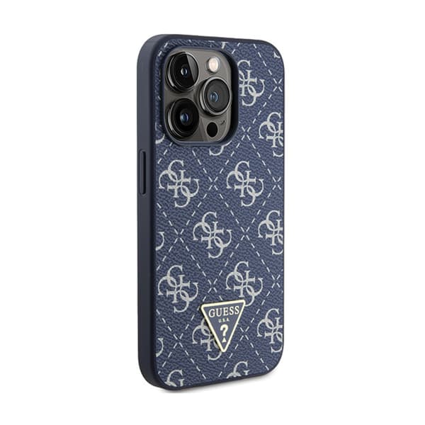 Guess 4G Triangle Metal Logo - iPhone 15 Pro cover (blå)