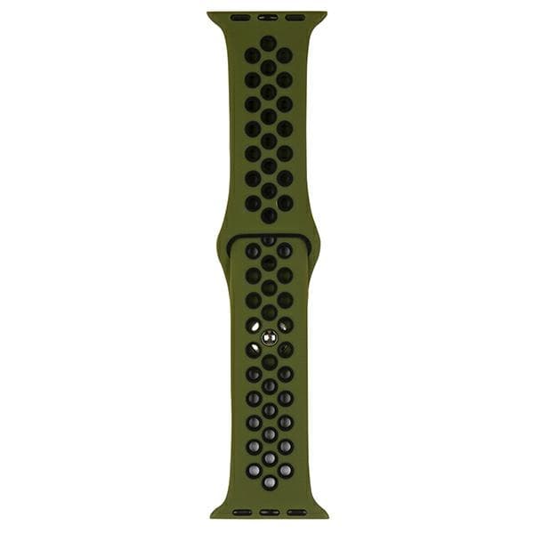 Beline Apple Watch Sport Silikonerem 38/40/41mm Grøn/Sort
