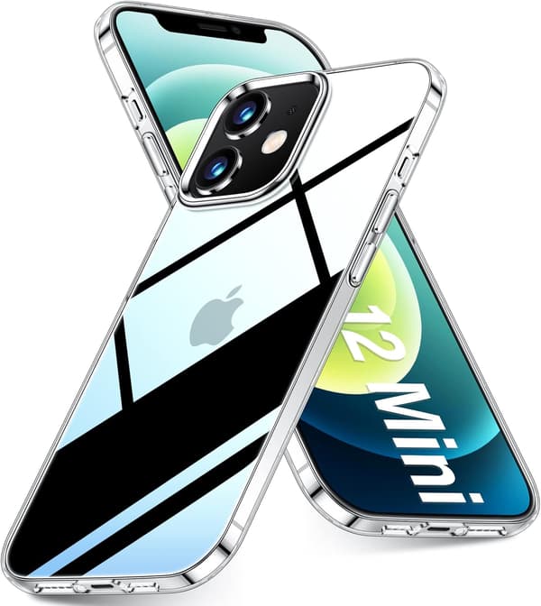 ETUI TIL APPLE IPHONE 12 MINI SILIKONE KLAR A2176 A2398