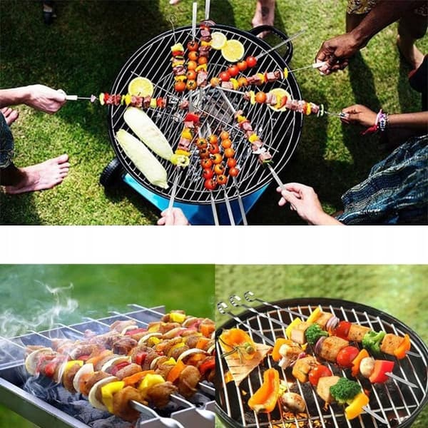 Spyd til kødspyd 32 cm grill rustfrit stål 20 stk.