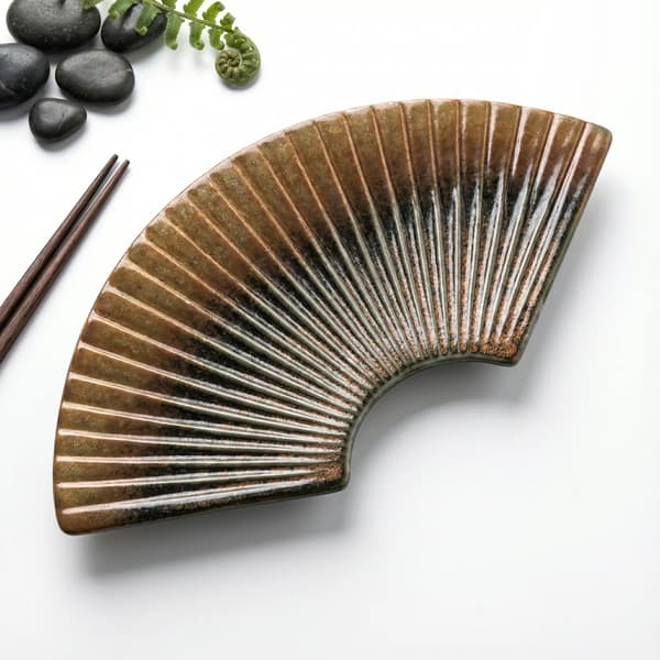 KERAMISK TALLERKEN VENTILATOR 27 cm TIL SERVERING AF SUSHI, OST, DESSERTER