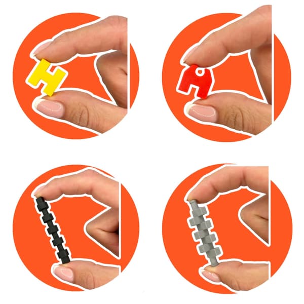 Marioinex Mini Waffle Constructor Expert Pedagogiska Byggklossar 501 Bitar för 4-åringar Stödjer ...